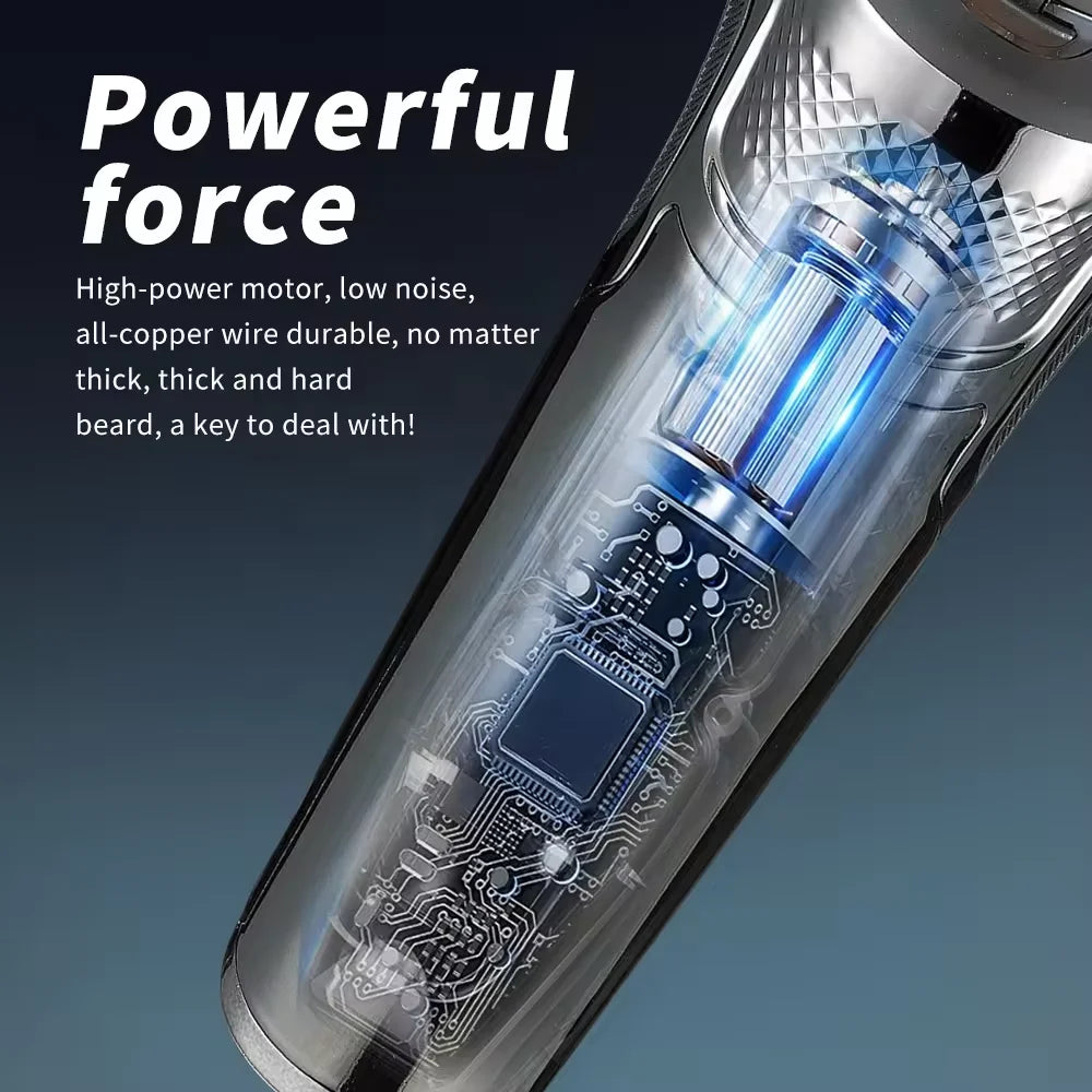 Professional Men's Electric Shaver Sideburns Trimmer USB Charging High-power Scissors Washable Multifunctional Shaver