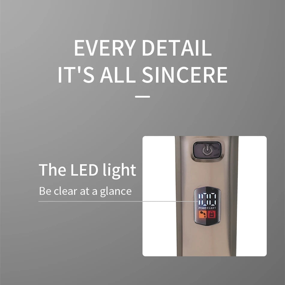 High-power Gradual Fader Hair Salon Two-piece Hair Clipper LCD Digital Display Hair Clipper