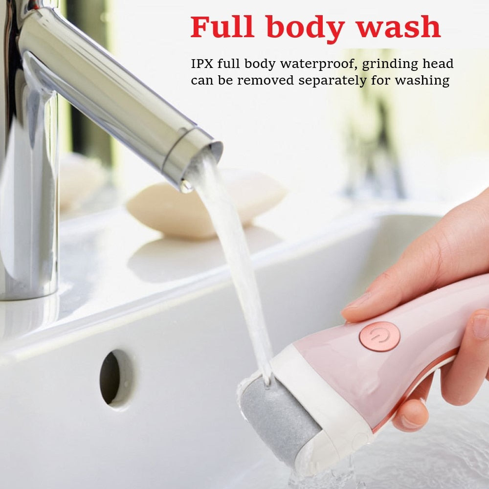 Electric Pedicure Hard Skin Remover Foot Care Rechargeable Callus Shaver Waterproof Pedicure Kit Professional Pedicure Feet File