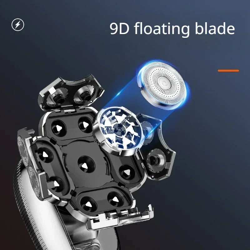 6-in-1 Multifunctional Electric Shaver Hair and Nose Hair Set Full Body Waterproof Men's Household Shaver