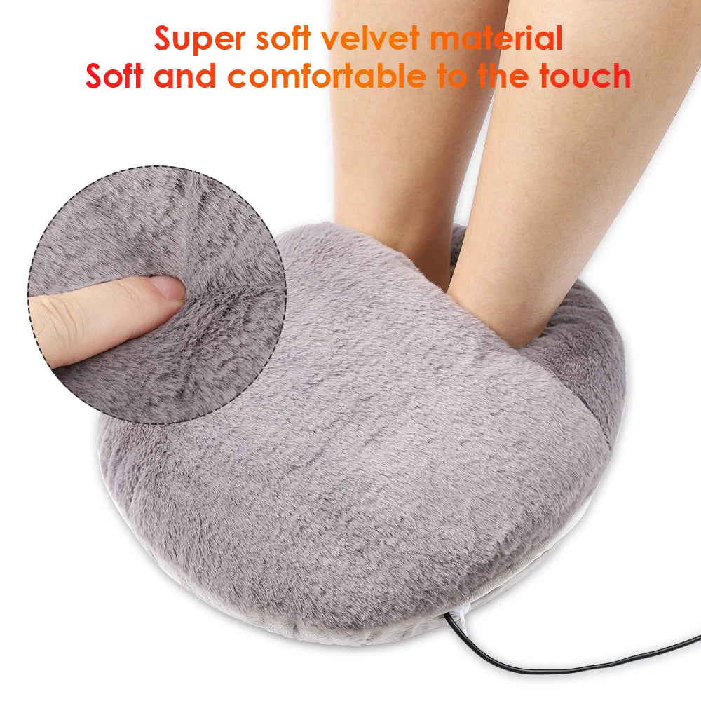 USB Foot Warmer Constant Temperature Heating Pad Soft Velvet Washable Winter Warm Foot Hand Warmer warmer for Home Office