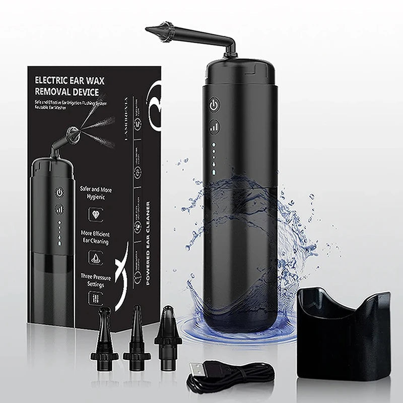 Automatic Earwax Remover For Adult Automatic Ear Cleaning Health Care Water Irrigation 4 Pressure Mode Silicond Ear Washer