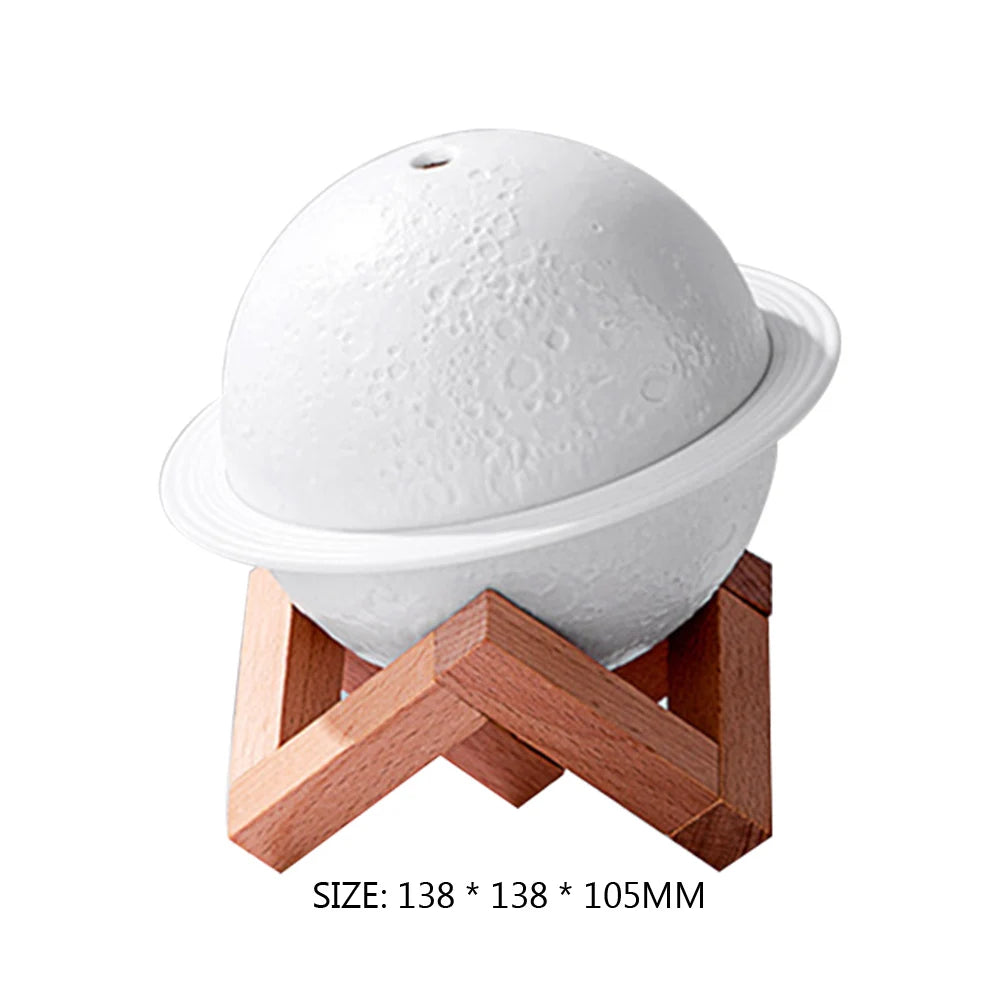 Essential Oil Diffusers with LED Light 3D Moon Air Humidifier Moisturize Skin Relieve Fatigue for Friends Family Relatives Gifts