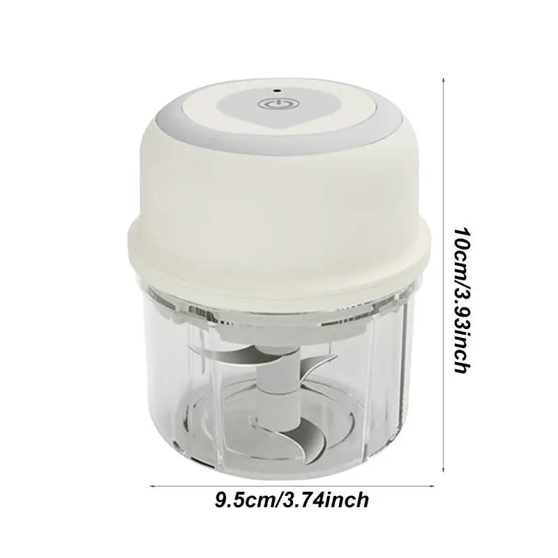 Mini Garlic Chopper Wireless Onion Food Prep Machine 250ml Rechargeable Mini Veggie Chopper Electric Vegetable Cutter For Garlic