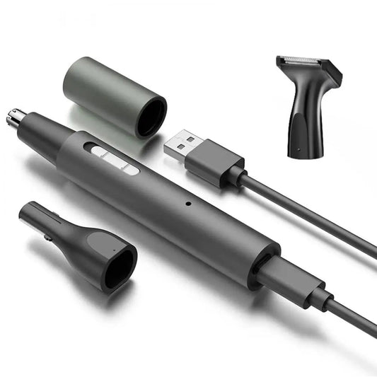 Electric Nose Ear Hair Trimmer for Men Painless Rechargeable Sideburns Eyebrows Beard Women 3in1 Hair Clipper Shaver Sets