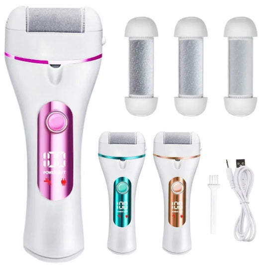 Electric Foot File Digital Display Electric USB Waterproof Washing and Grinding Pedicure To Remove Calluses and Dead Skin