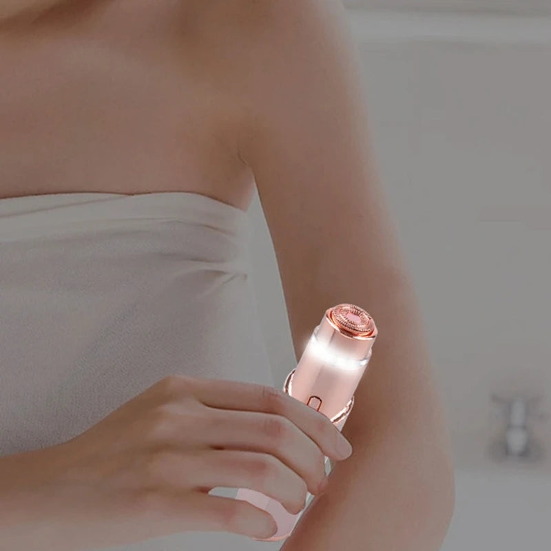 Painless Electric Face Shaver for Women Portable Hair Removal Device with Light Painless Hair Removal Home Use