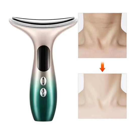 Face Neck Lifting Massager EMS Microcurrent Face Sculpting Device Create A Swan Neck Jade Neck Face Sculpting Device LED Photon