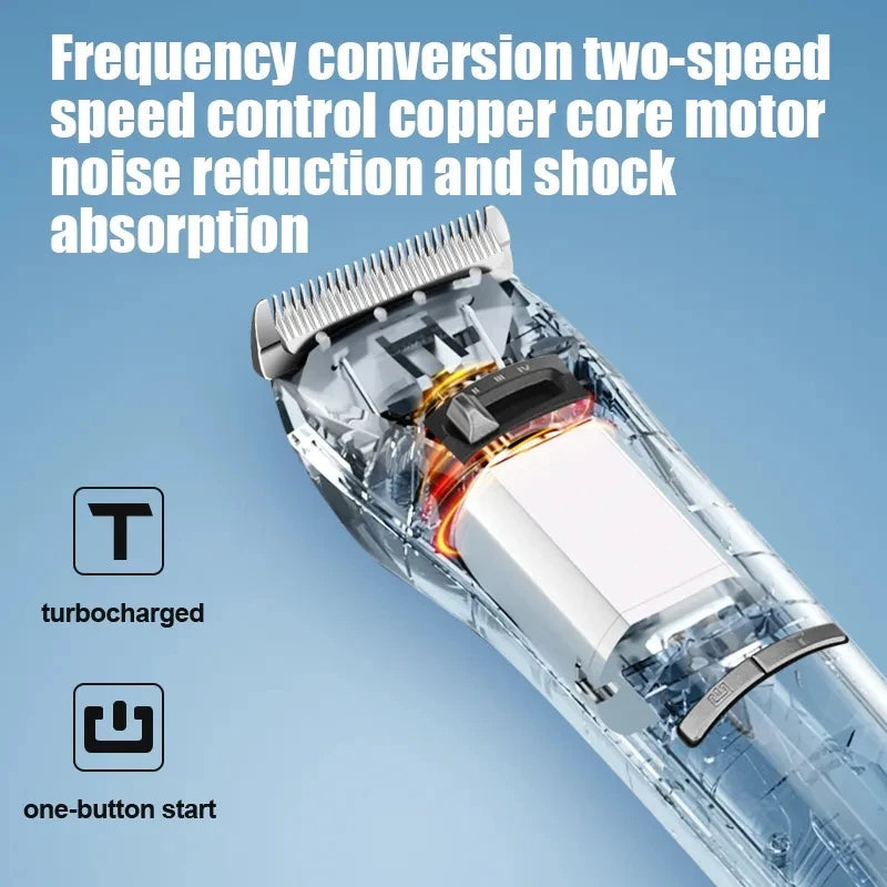 Professional High Power Hair Cutting Machine Nose Hair Trimmer Set Electric Hair Clipper With Storage Bag