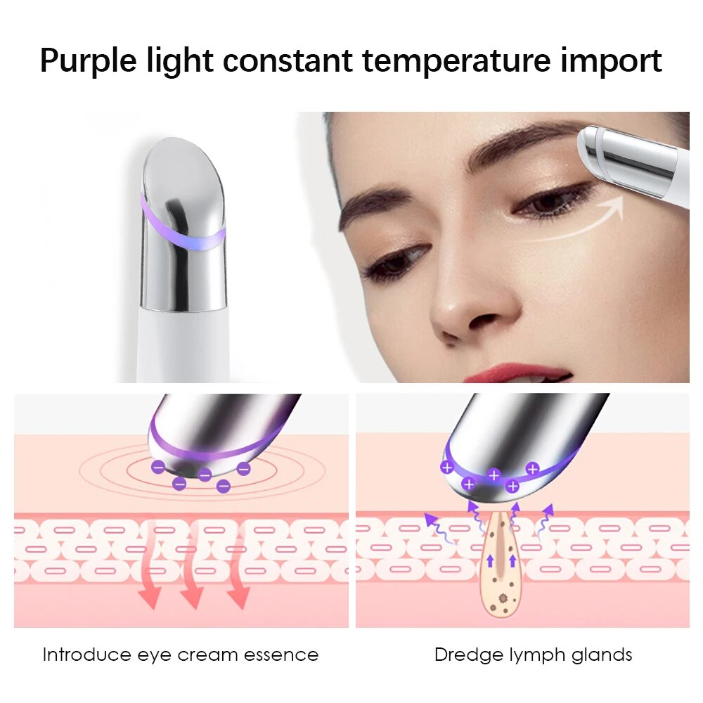 IPL Eye Beauty Device Massager Essence Importer Constant Temperature Heating Vibration Lighten Dark Circles Eye Bags Skin Care