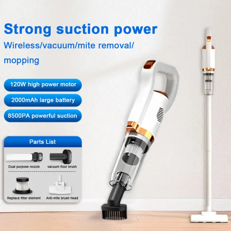 Electric Handheld Vacuum Cleaner Wireless Sweeper Powerful Cordless Home Car Remove Mites Floor Dust Cleaner Cleaning Tools