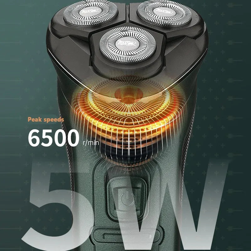 LCD Display IPX7 Waterproof Electric Shaver for Men Wet Dry Beard Electric Razor Facial Shaving Machine Rechargeable