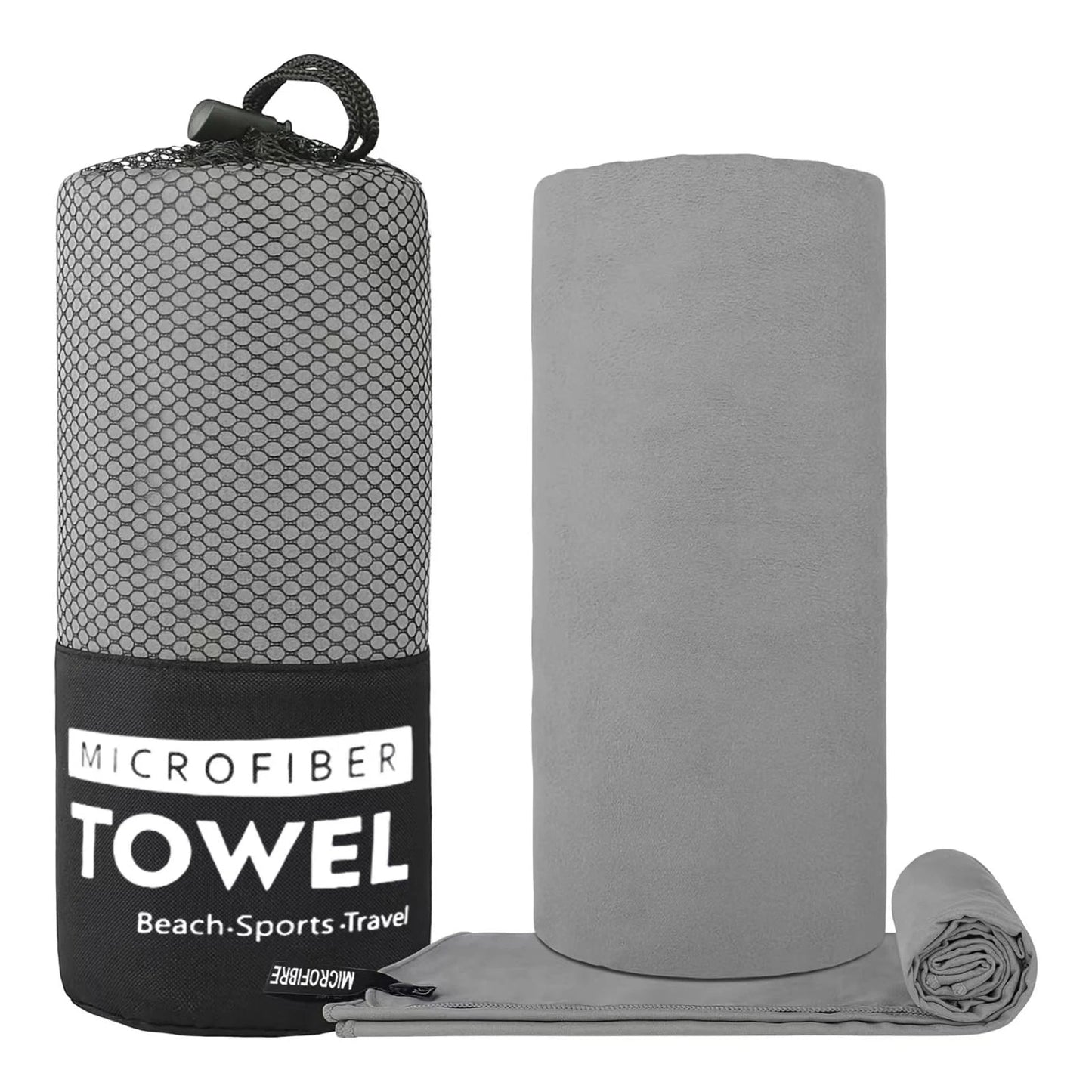 Water Absorbing Towel Lint Free 3pcs Microfiber Quick Dry Breathable Towel Set Comfortable Fast Absorbing Towel for Beach Travel