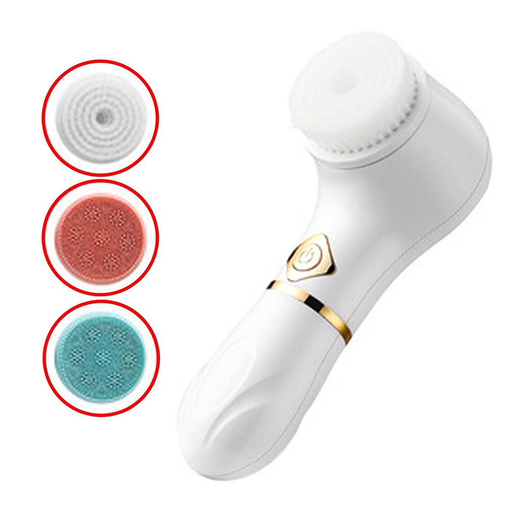 Electric Facial Cleansing Spin Brush Waterproof Face Scrubber Deep Cleaning Skin Exfoliation Makeup Remover Facial Spa Massager