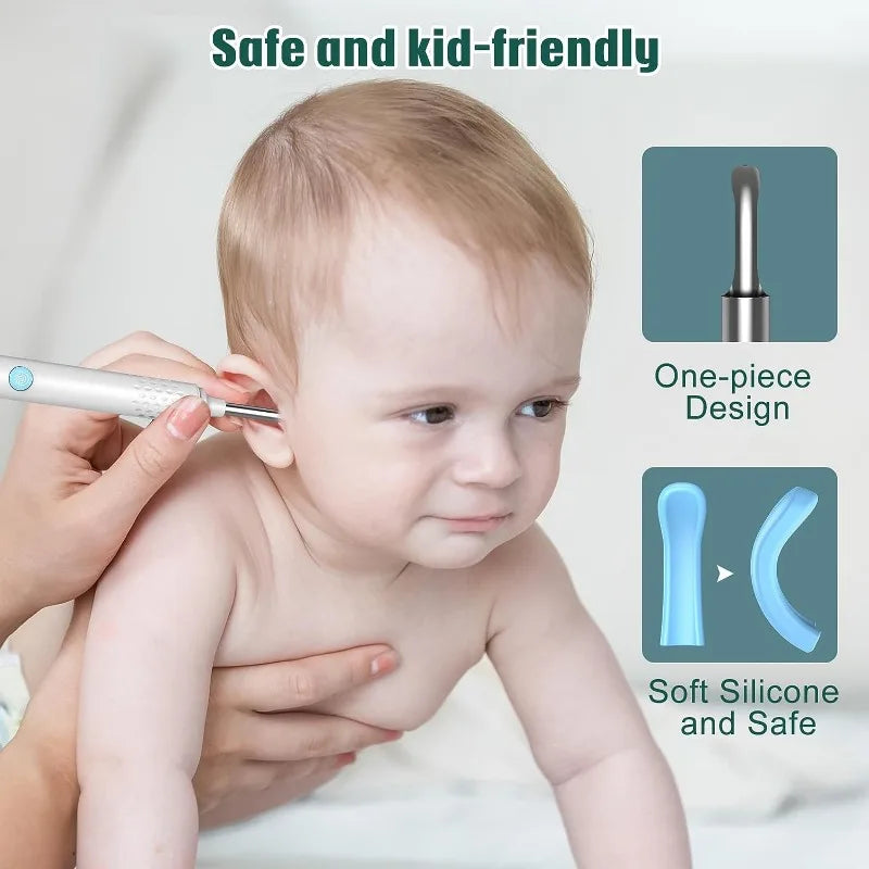 WIFI Camera Earwax Remover N30 Pro with 6 LEDs 1080P High-definition Headphones IP67 Waterproof Headphones for IOS and Android