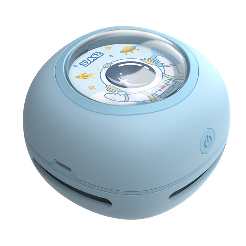 Mini Desktop Vacuum Cleaner Portable Student Use Eraser Paper Pencil Shavings Keyboard Grey Electric Power Vacuum