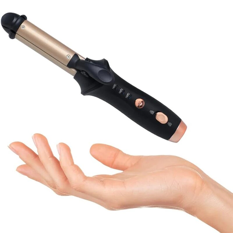Mini Hair Curling Iron Straightener 2 in 1 Travel Mini Curling Wand for Short Hair Cordless Hair Straighteners