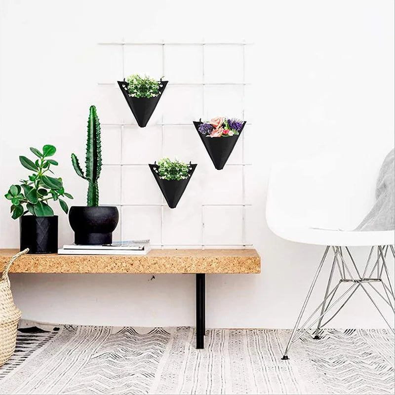 Plants Hanging Bag with Hook Garden Plant Bag Wall Mount Pocket Planter Bag Flower Bag Pot Non-woven Cloth Flower Stand