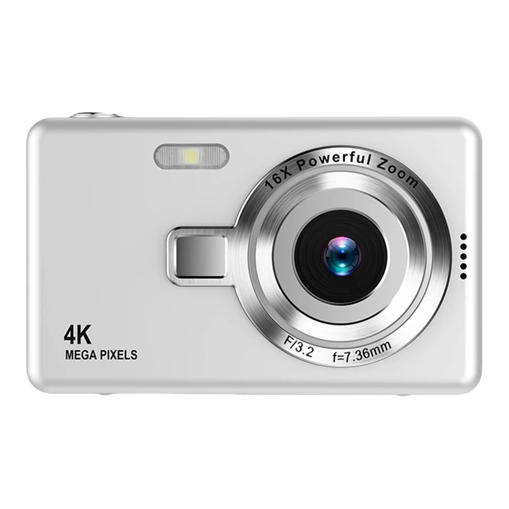 4K HD 1080P Portable Vlogging Camera Digital Camera 96MP Autofocus Vlogging Camera 2.4 Inch IPS Screen for Kid Adult Photography