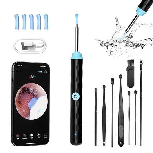 Wireless Smart Visual Ear Cleaner Otoscope WiFi Luminous Earpick Ear Wax Removal Tool With Camera Ear Endoscope Ear Wax Remover