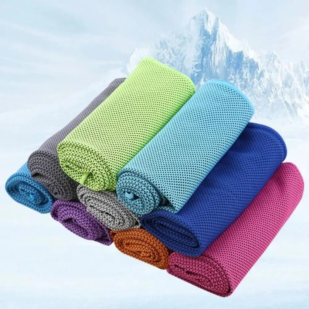Mini Quick Dry Fitness Cool Towel With Towel Silicond Bag Microfiber Sports Quick Dry Cool Towel Portable Quick Drying Towel