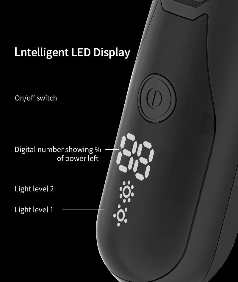 Rechargeable LED Display Hair Clipper Hair Trimmer For Men Shaver Hair Cutting Machine Barber Accessories Cut Machine Beard