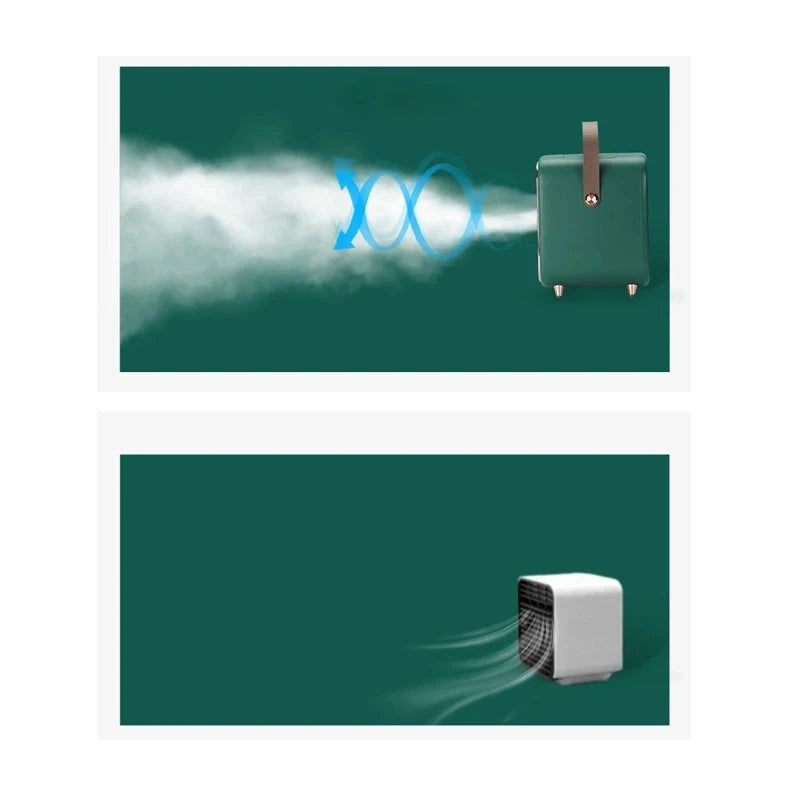 Car Air Cooler Fan Water Cooling Fan Portable Air Conditioner Mobile Type-C Car Electrical Air Conditioning For Home Office