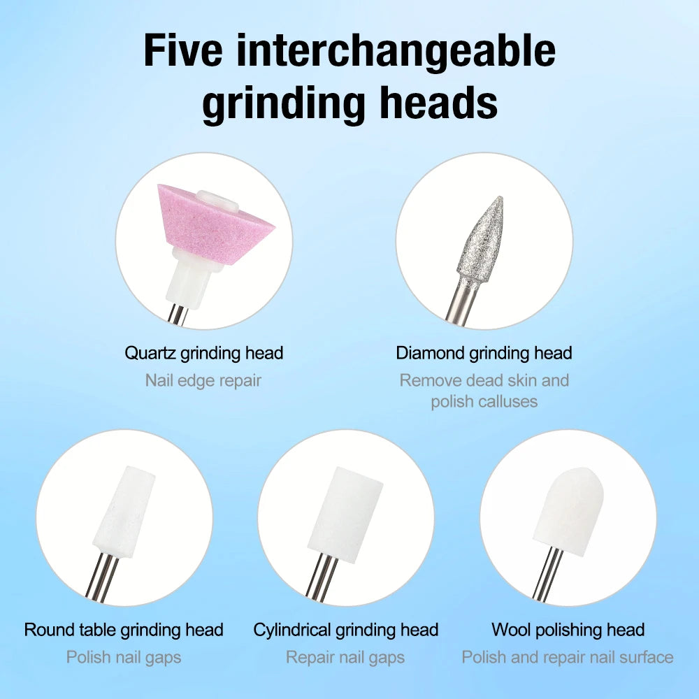 Wireless Nail Drill Pen USB Nail File Polishing Pen Rechargeable Nail Drill Machine Manicure Acrylic Gel Nails Drill Salon Tool