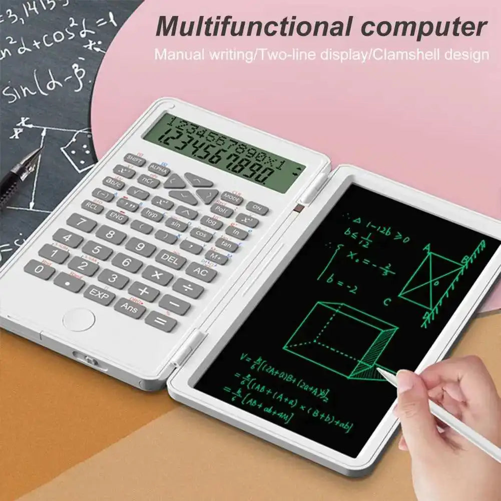 6 INCH Scientific Calculator With LCD Writing Tablet 240 Functions Professional Calculators For School Students Office Assistant