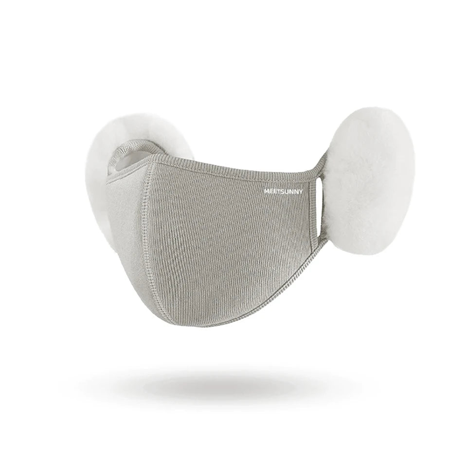 Winter Warm Sports Face Mask Men Women Thickened Fleece Eye Protection Windproof Dust-proof Driving Cycling Hiking Mask Unisex