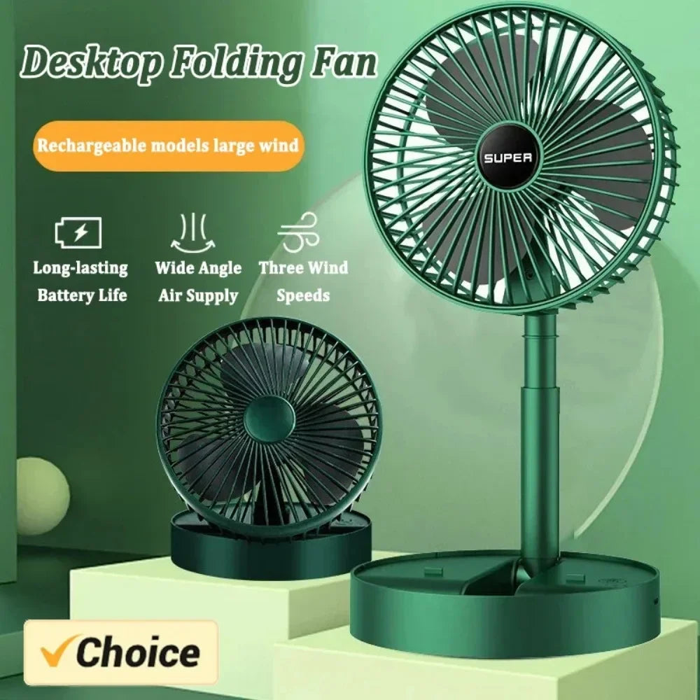 Small Fan Retractable USB Portable Mute ventilateur portable Multifunction Desktop Circulation Small Air Cooler Handheld Fan