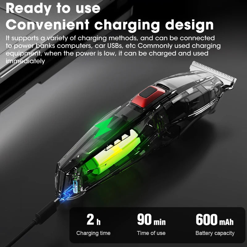 Professional Hair Clipper Wireless Hair Trimmer Hair Cutting Machine Electric Zero Cutting Machine Trimmer for Men
