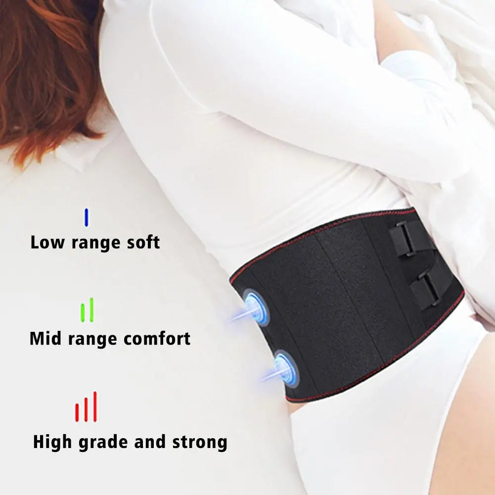 Electric Heating Waist Massage Belt Back Support Warm Hot Compress Waist Electric Abdominal Massager