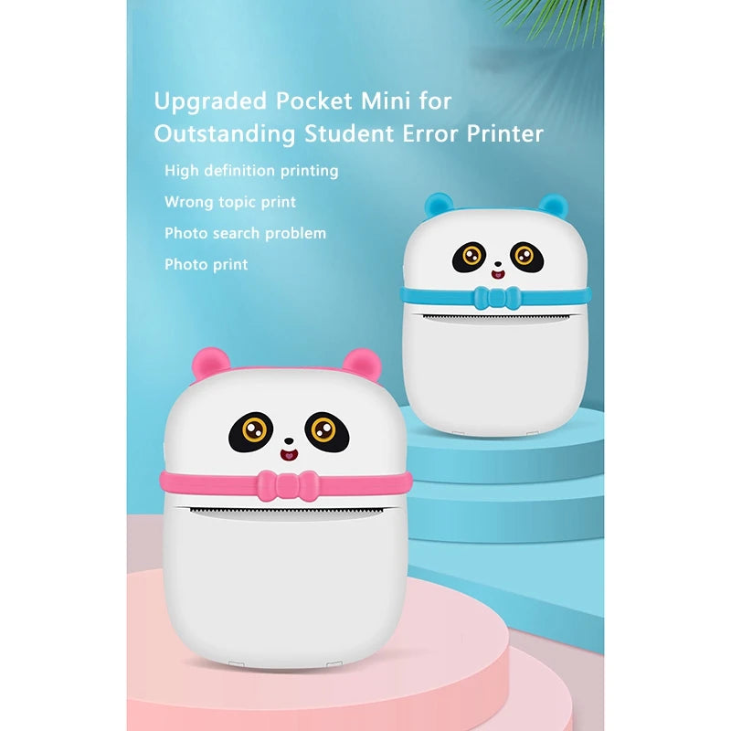 Thermal Printer Mini Student Wrong Question Printer Photo Printer with Printing Paper