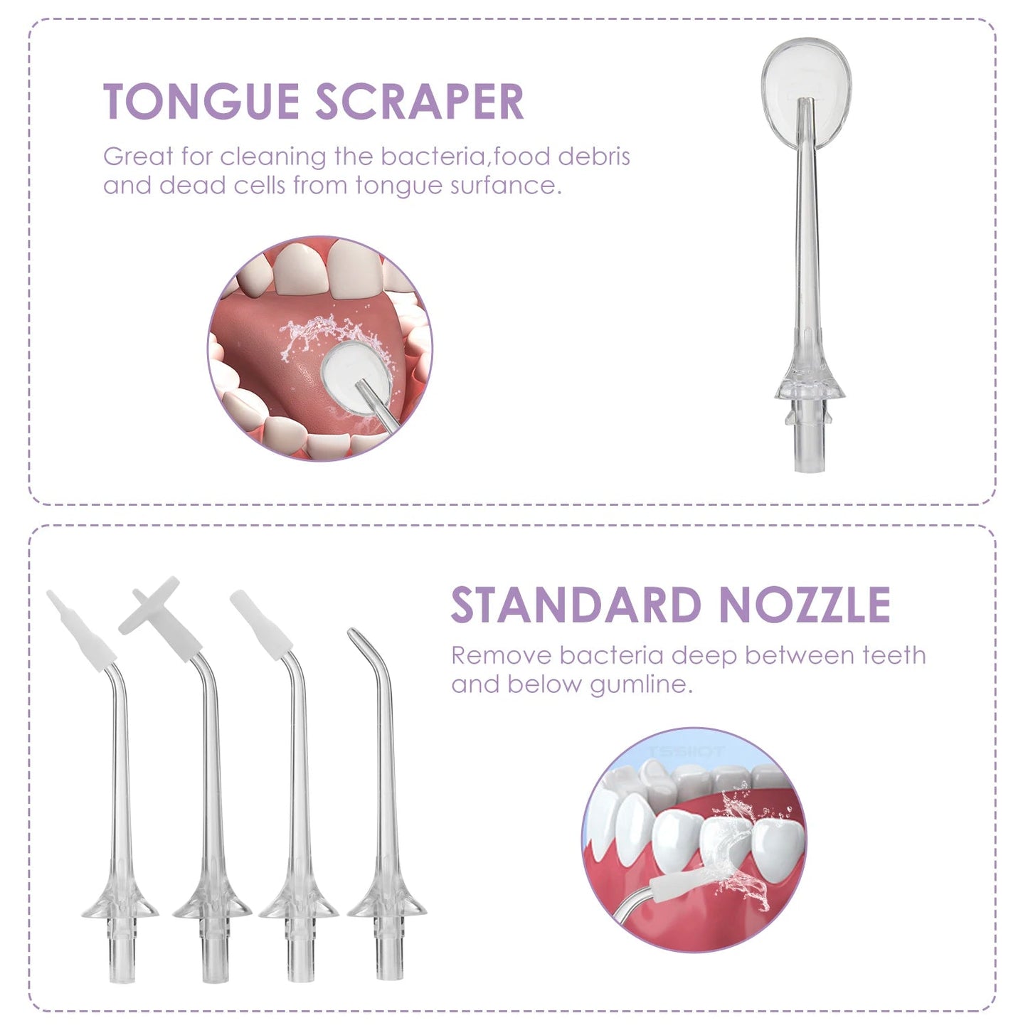 5 Modes Oral Irrigator USB Rechargeable Water Floss Portable Dental Water Flosser Jet 350ml Irrigator Dental Teeth Cleaner