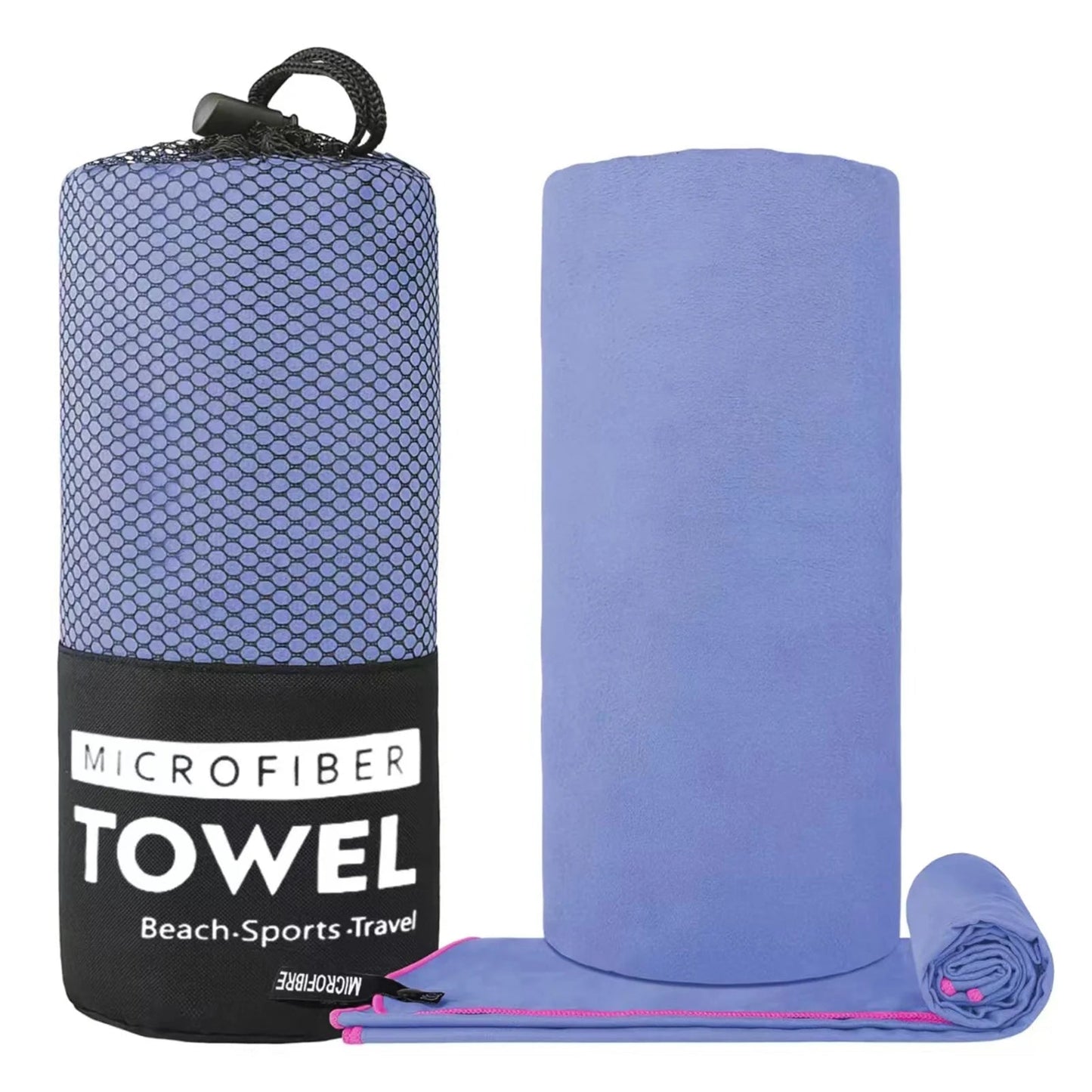 Water Absorbing Towel Lint Free 3pcs Microfiber Quick Dry Breathable Towel Set Comfortable Fast Absorbing Towel for Beach Travel