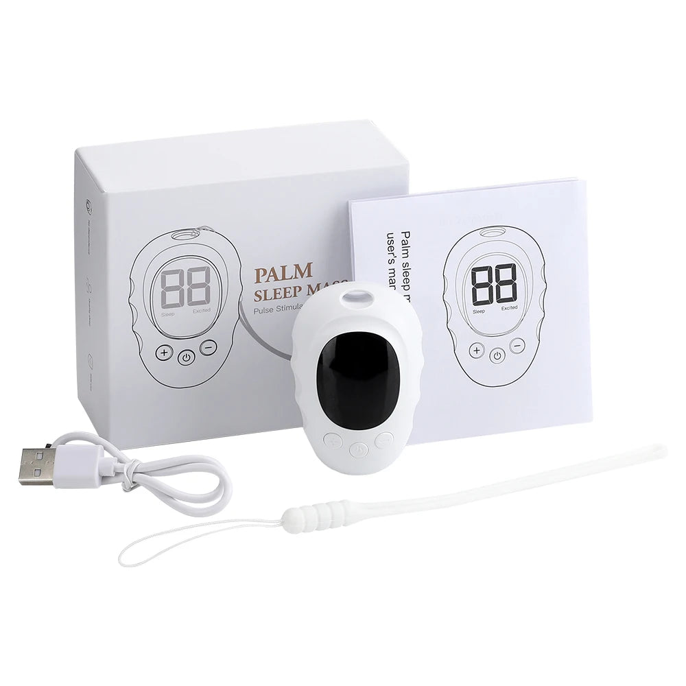 Electric Sleep Aids Device Handheld Microcurrents Tens Electrostimulator Instrument Fall Asleep Anxiety Depression Relief