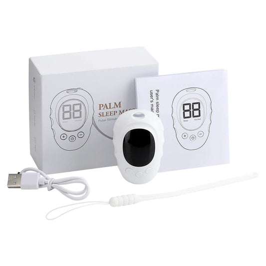 Electric Sleep Aids Device Handheld Microcurrents Tens Electrostimulator Instrument Fall Asleep Anxiety Depression Relief