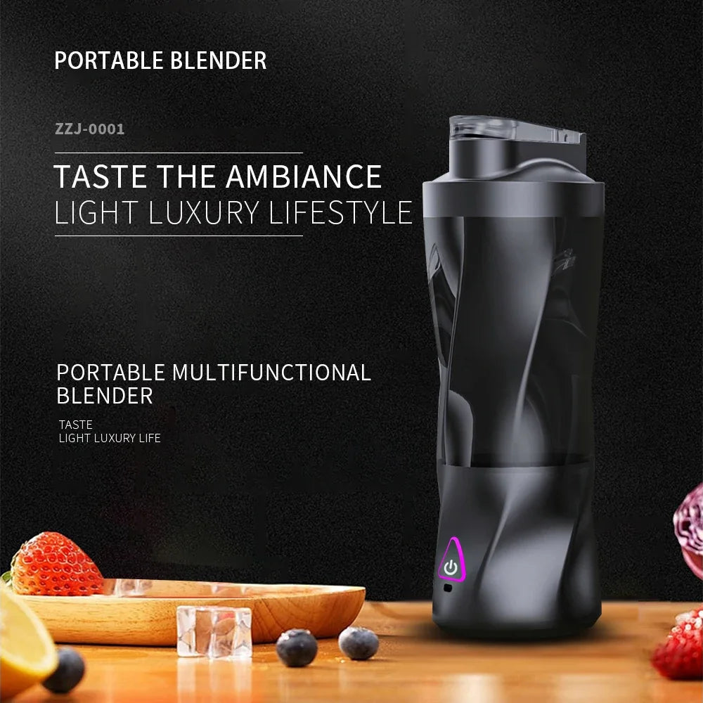 Portable Blender 6000 MAh Personal Blender-for Fruit & Smoothies Non-slip and Shock-absorbing Waterproof Dishwasher Safe Parts