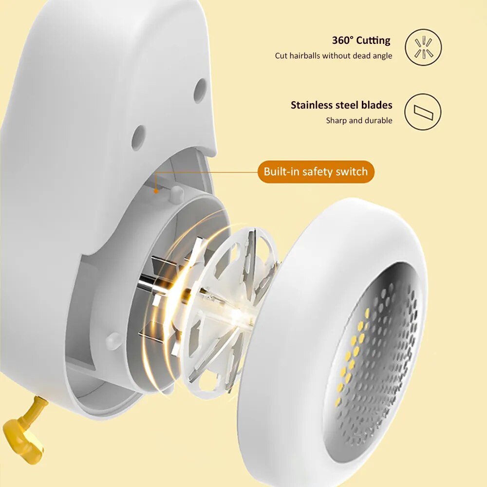 Cute Household Clothes Shaver Portable Electric Lint Remover Rechargeable Hair Ball Trimmer Sweater Cut Machine Spools Removal