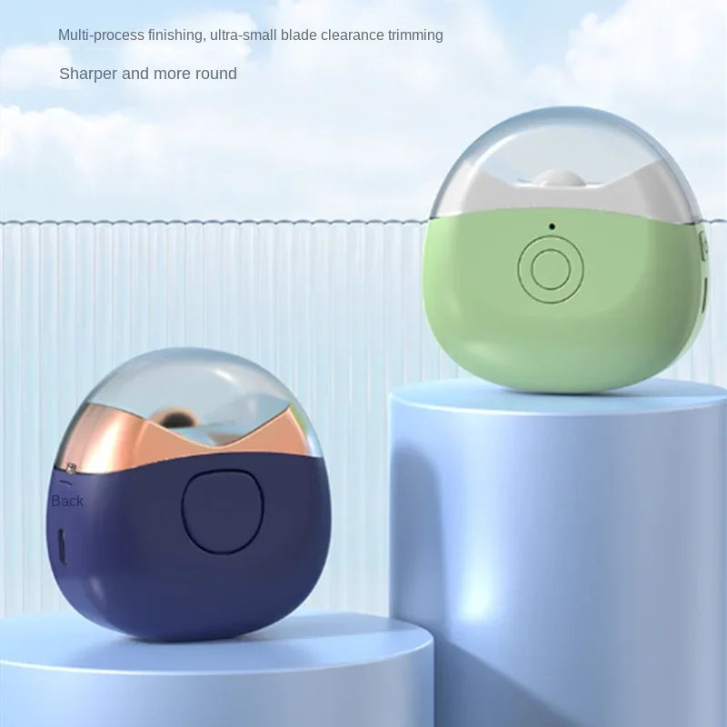 Portable Mini Electric Nail Clipper Polisher With Light Low Noise Nail Trimmer Manicure Tool For Kid Adult Electric Nail Cutter