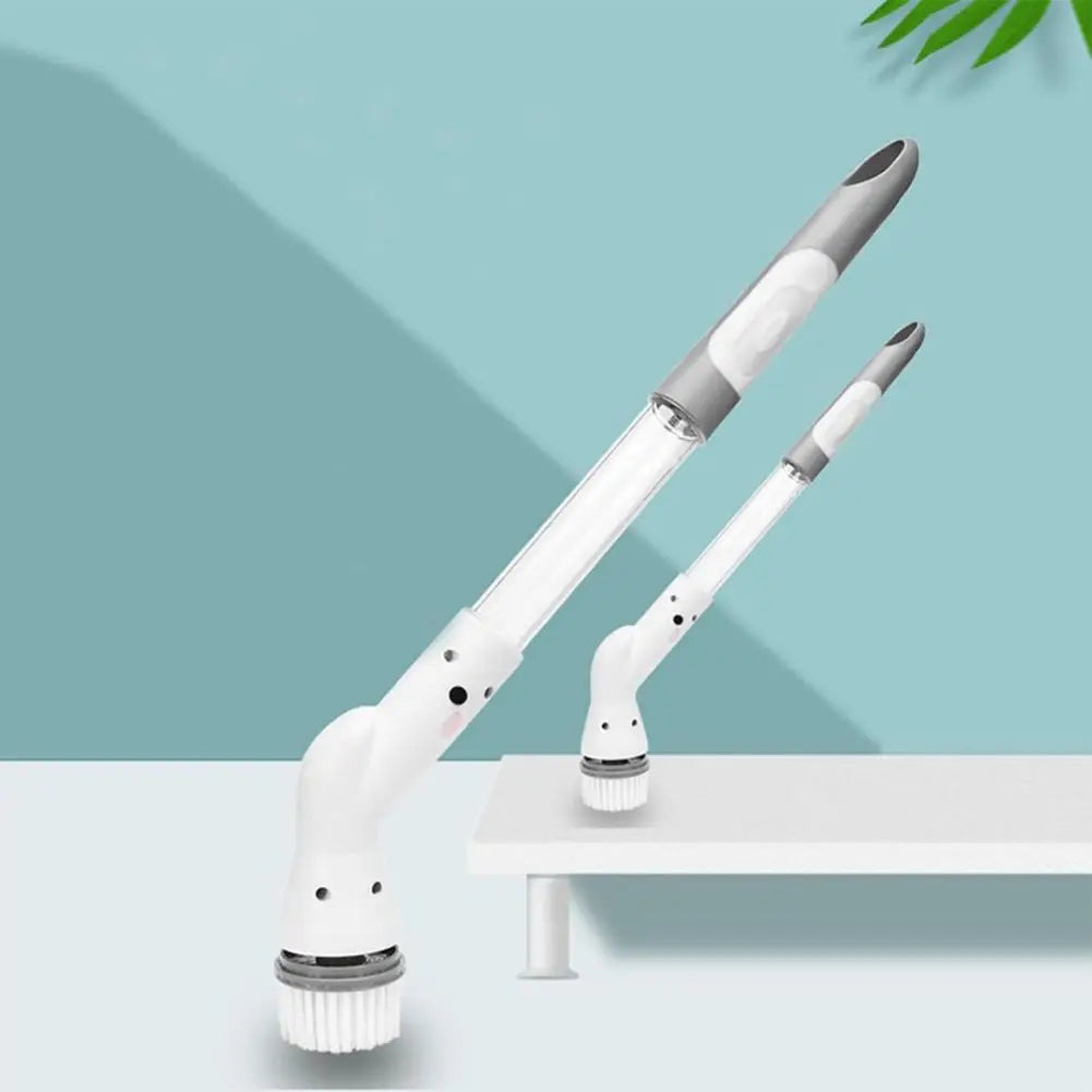 Electric Cleaning Brush With Long Handle Automatic Rotation Extension Cordless Multifunctional Cleaning Brush