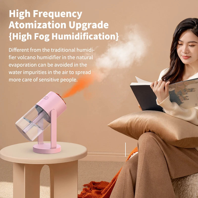 Volcano Humidifier Portable Car Air Purifier USB Home Mini Humidifier Aroma diffuser