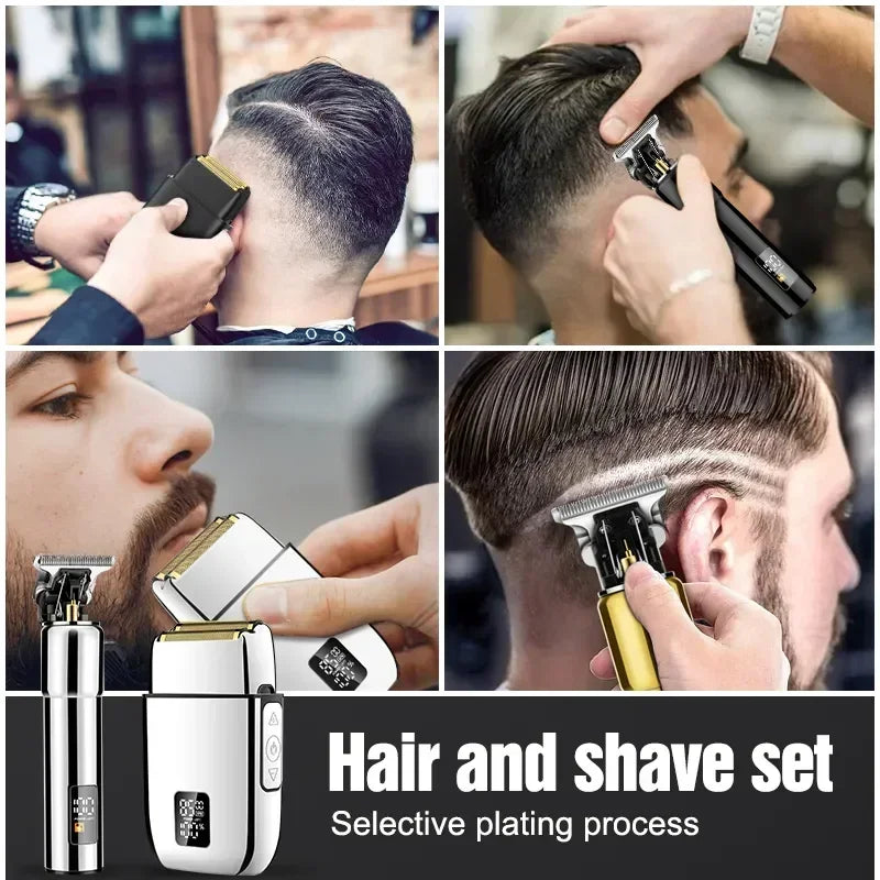Multifunctional Whole Body Washing Hair Clipper Sets Men's Electric Shaver Digital Display Hairdresser Trimmer