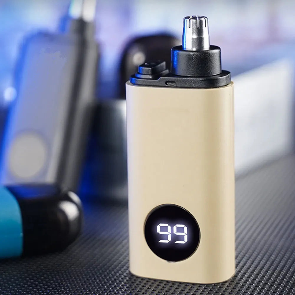 Rechargeable Nose Hair Trimmer Men's AND WOMEN'S Nose Hair Trimmer Knife Tip Washable Electric Nose Hair Lighter