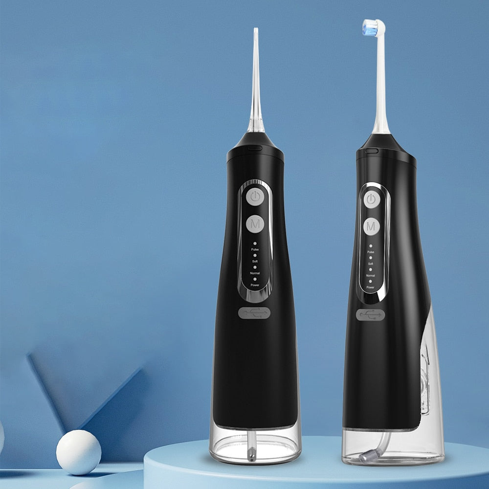 Newest Portable Oral Irrigator USB Charging Electric Dental Water Jet Flosser 310ml Water Tank Waterproof Tooth Pick Floss 4 Tip