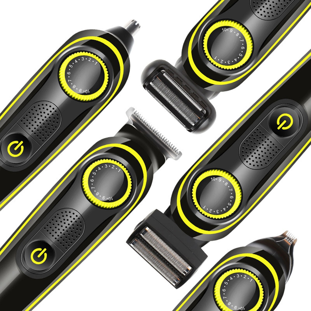 Electric Hair Clipper Multifunctional Body Hair Remover Beard Nose Hair Trimmer Kit with Digital Display Electric Hair Clipper