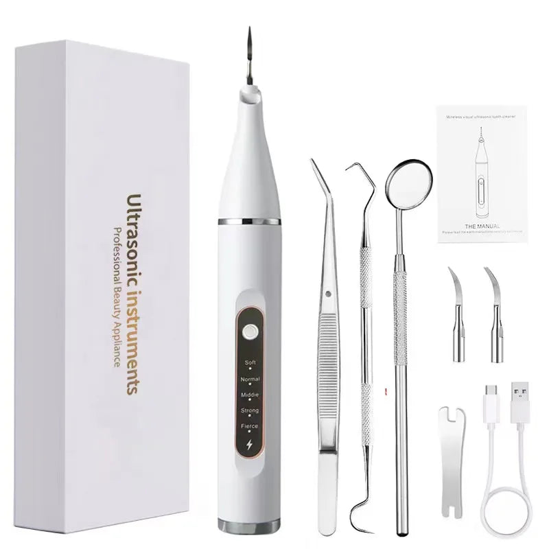 Ultrasonic Dental ScalerElectric Teeth Cleaning Tools Clean Tartar Smoke Stains Adult Oral 5 Mode Cleaning Care Tools