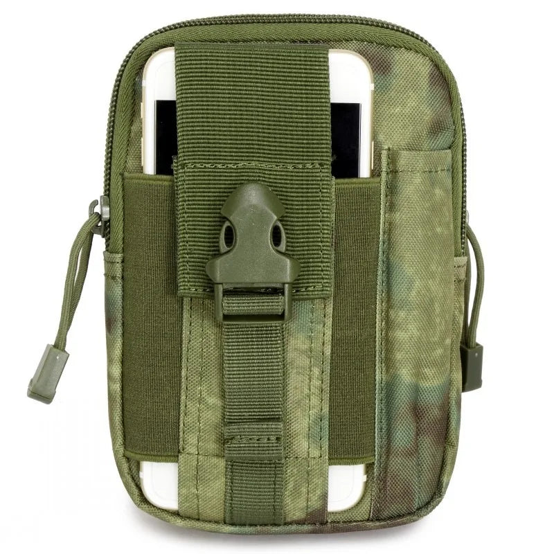 Men Outdoor Sport Tactical Molle Pouch Belt Waist Pack Bag Phone Case Military Camping Climbing Running Hunting Small EDC Bags