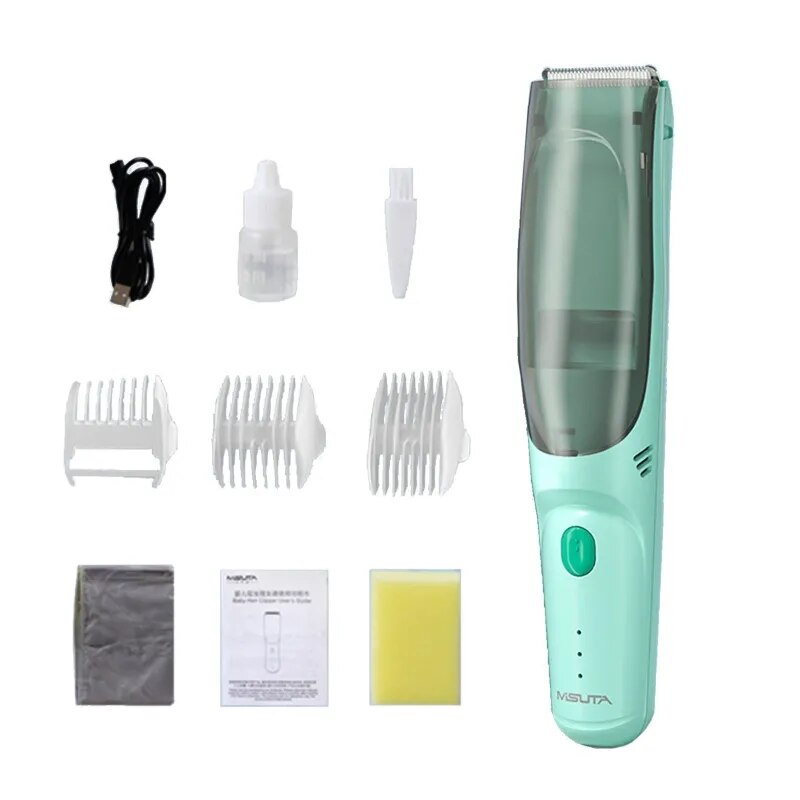 Kid Silent Hair Clipper Portable Electric Hair Trimmer for Babies Dual-Motor USB Hair Cutter Home Use Hair Clipper